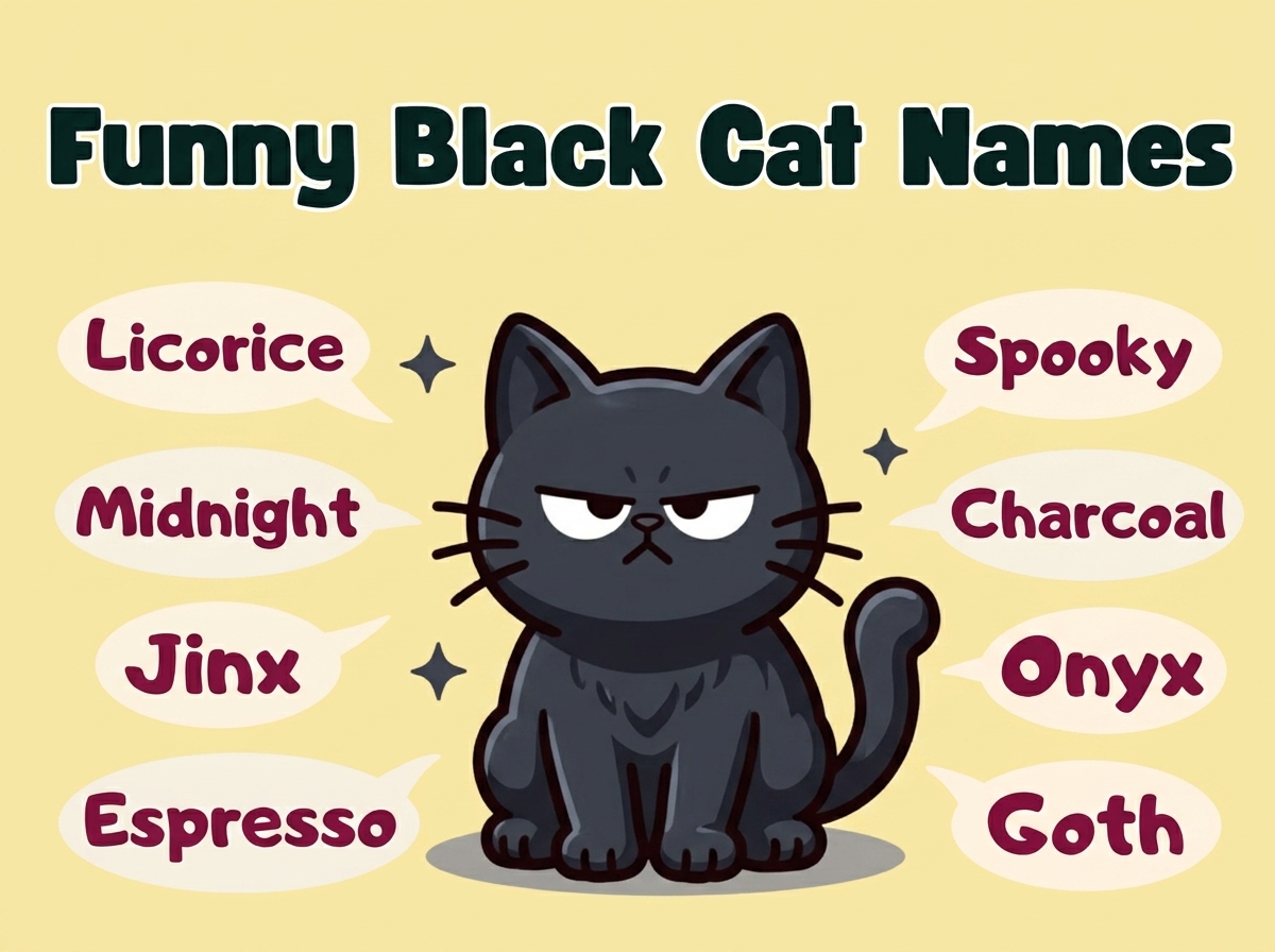 Funny Black Cat Names