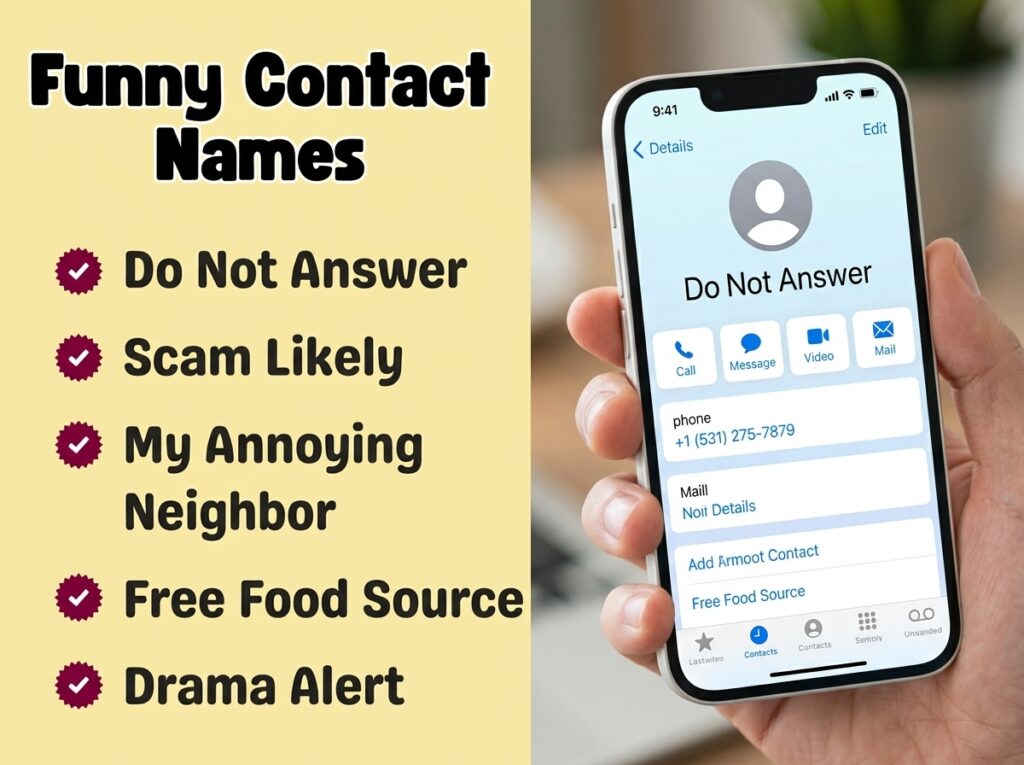 Funny Contact Names