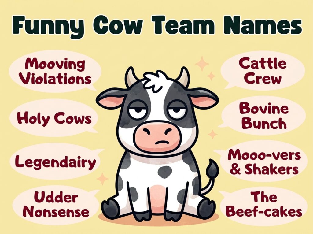 Funny Cow Team Names