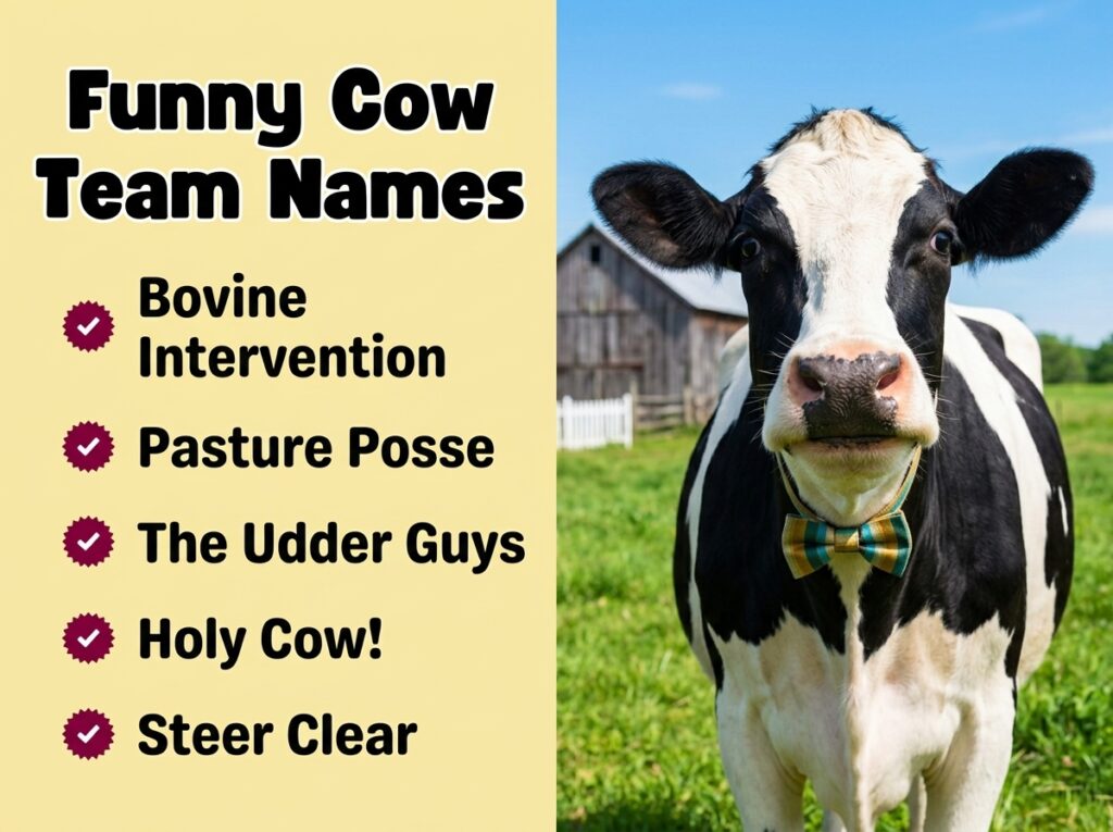 Funny Cow Team Names