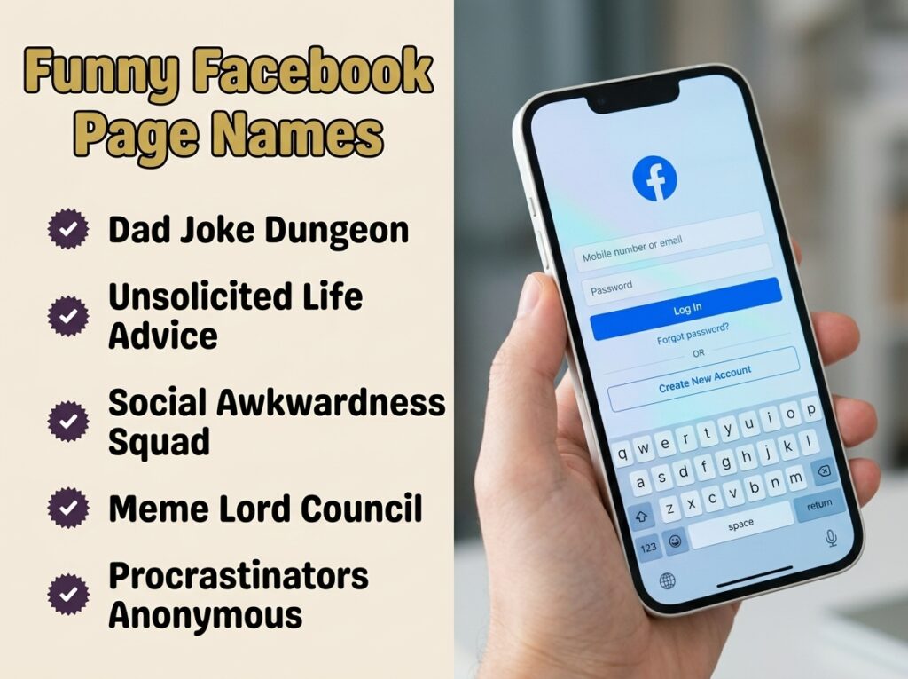 Funny Facebook Page Names
