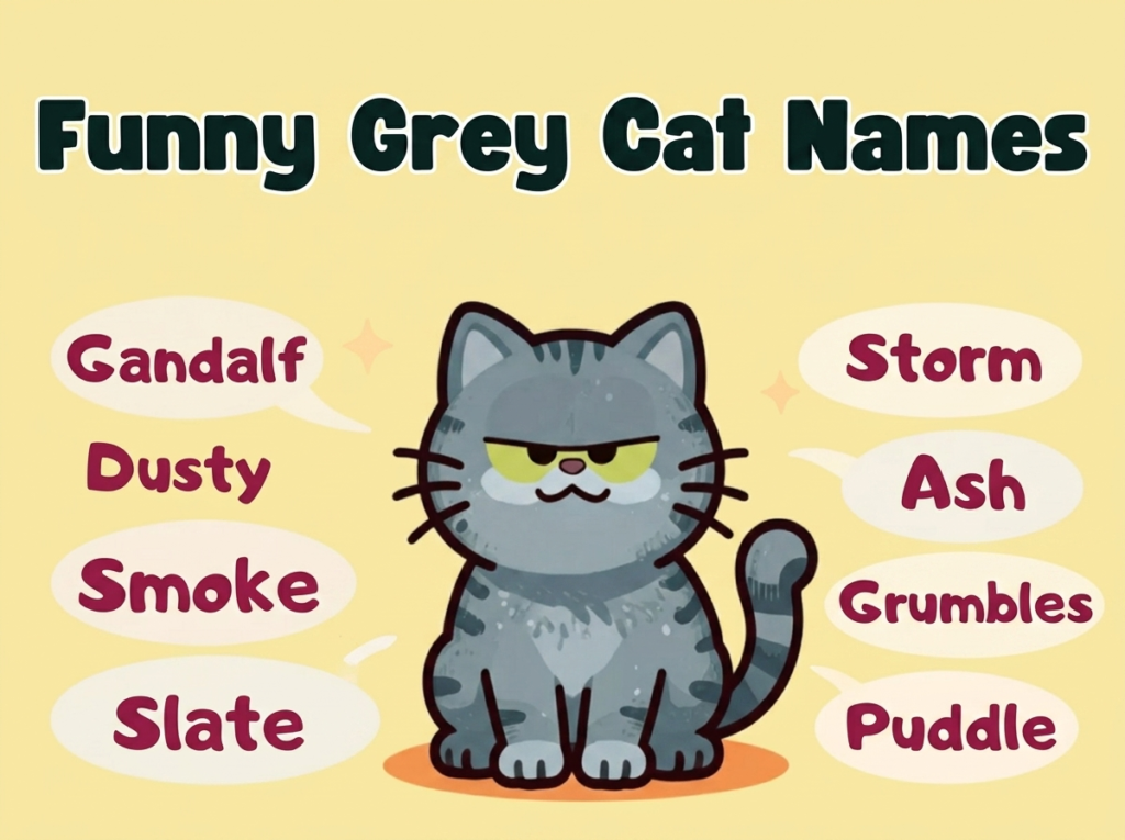 Funny Grey Cat Names