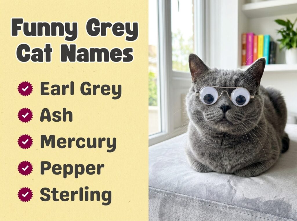 Funny Grey Cat Names