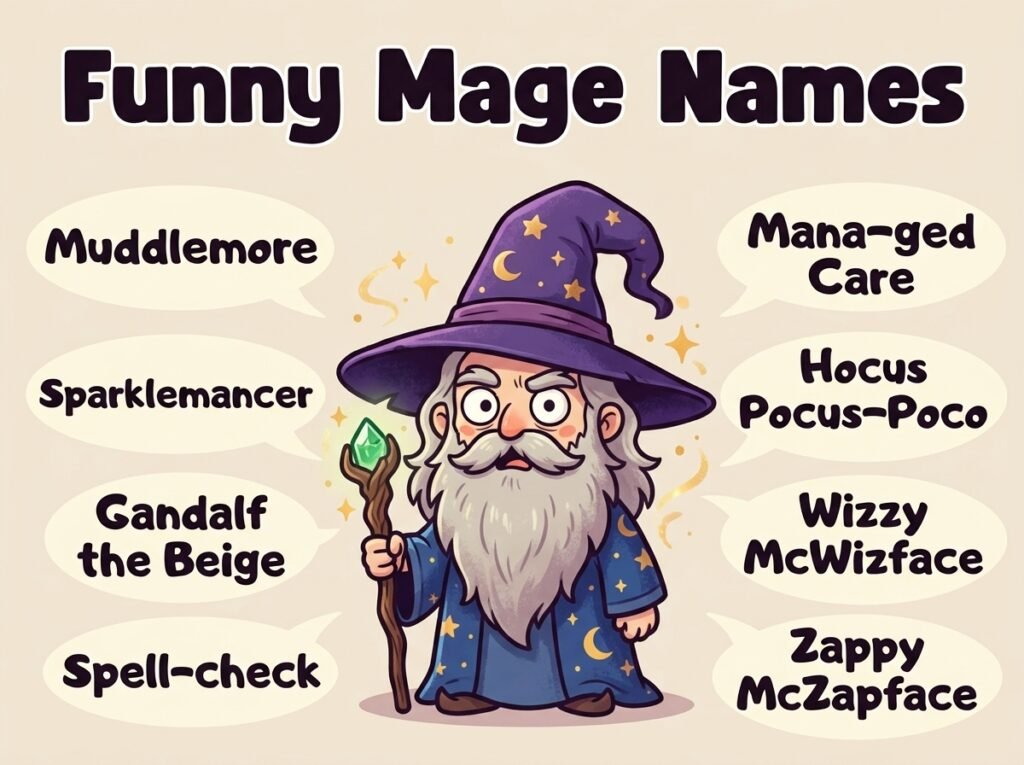 Funny Mage Names