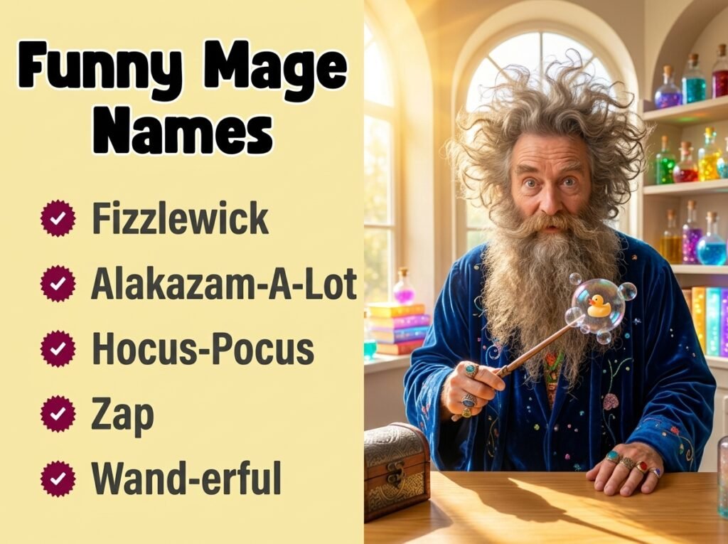 Funny Mage Names