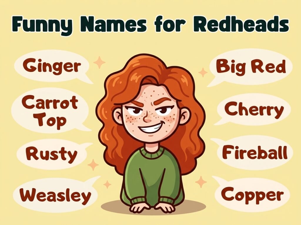 Funny Names for Redheads