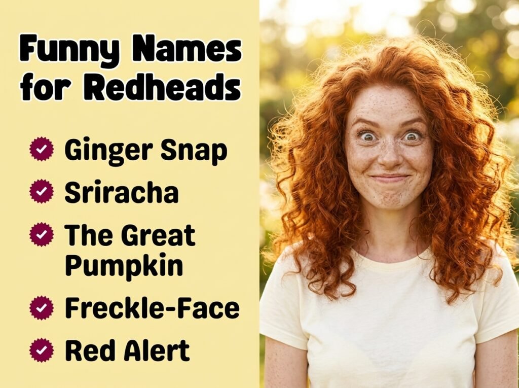 Funny Names for Redheads
