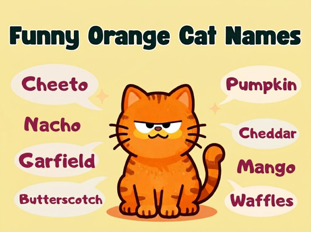 Funny Orange Cat Names