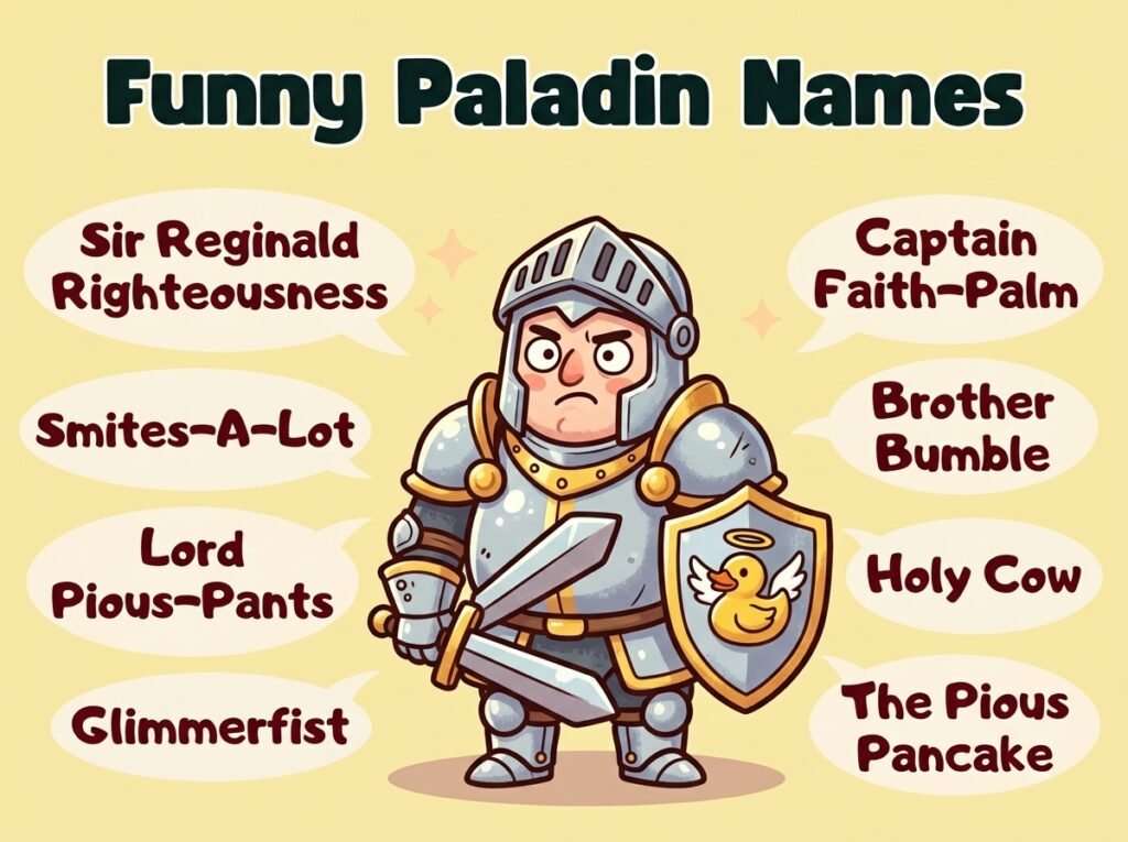 Funny Paladin Names