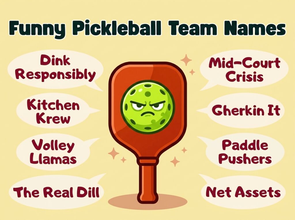 Funny Pickleball Team Names