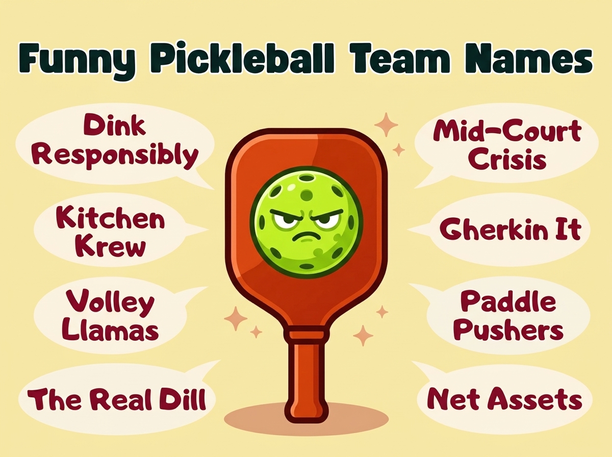 Funny Pickleball Team Names