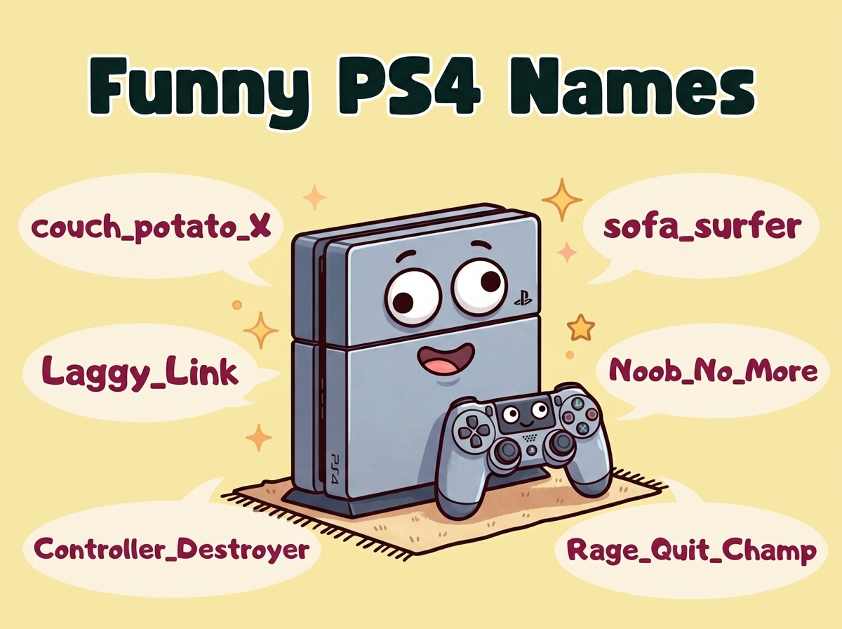 Funny PS4 Names