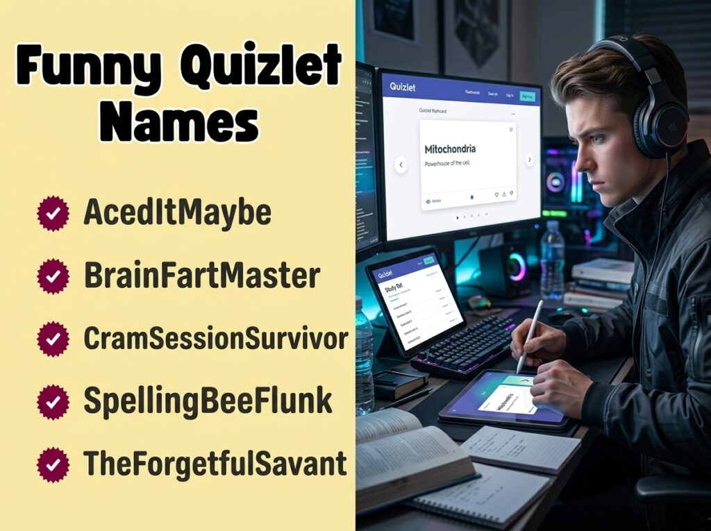 Funny Quizlet Names
