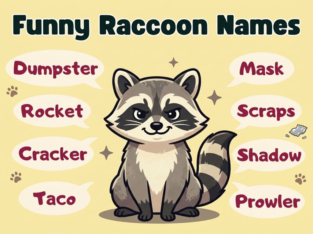 Funny Raccoon Names
