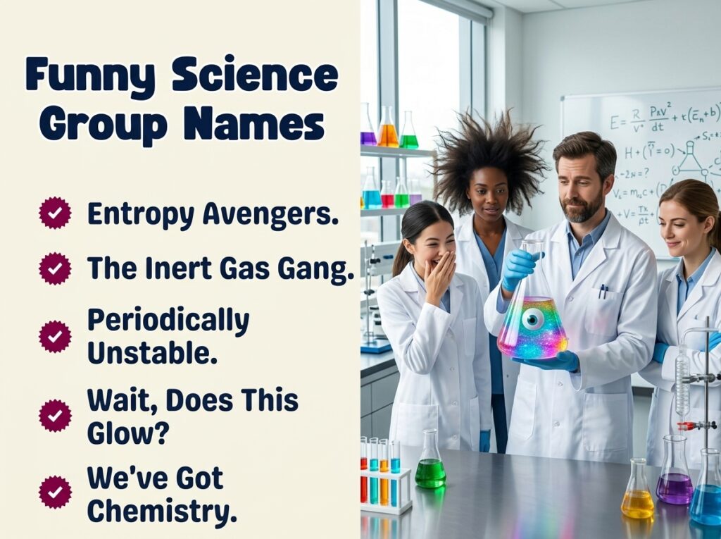 Funny Science Group Names