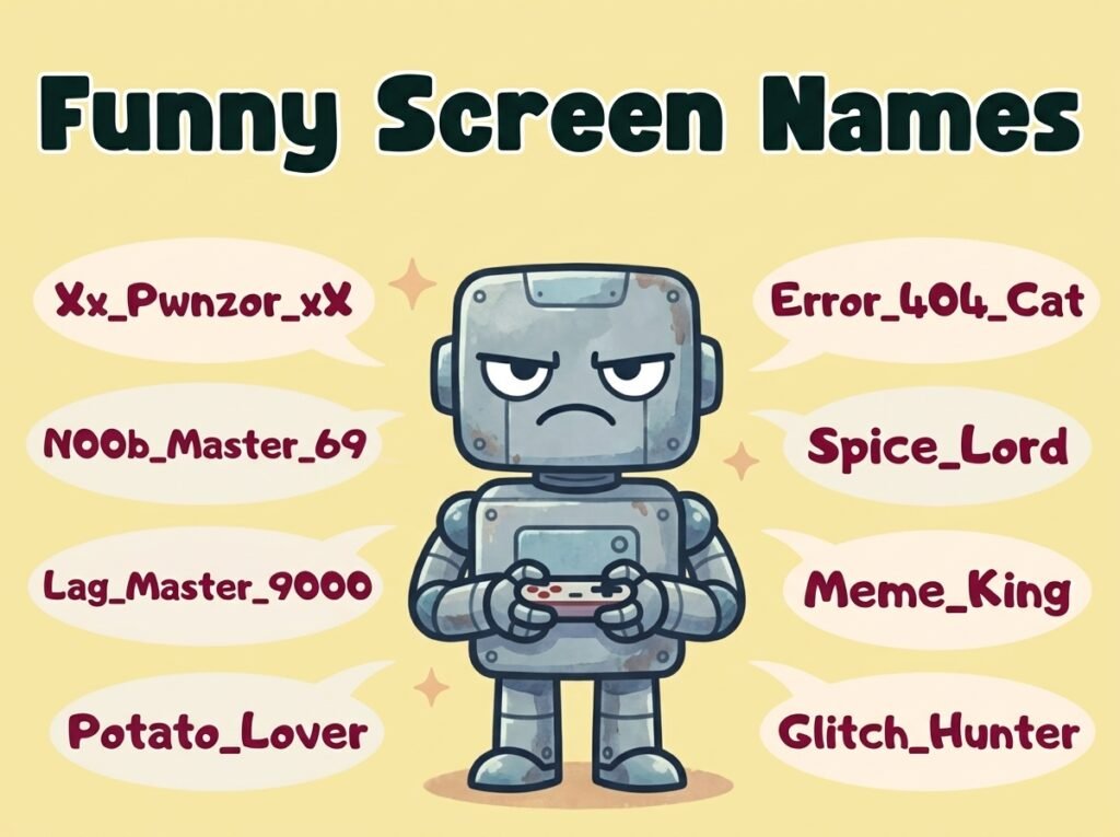 Funny Screen Names
