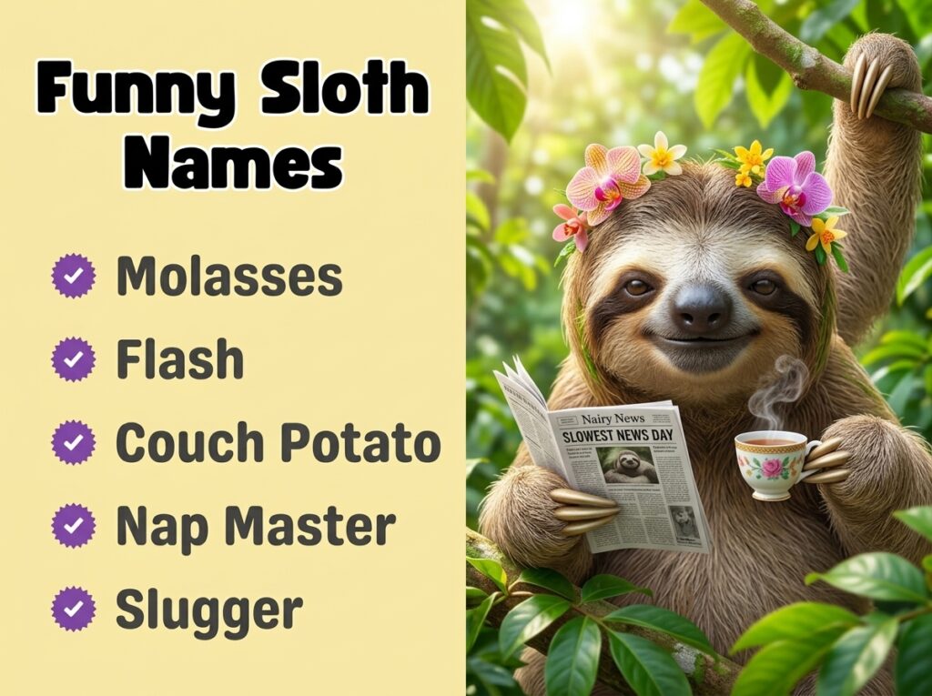 Funny Sloth Names