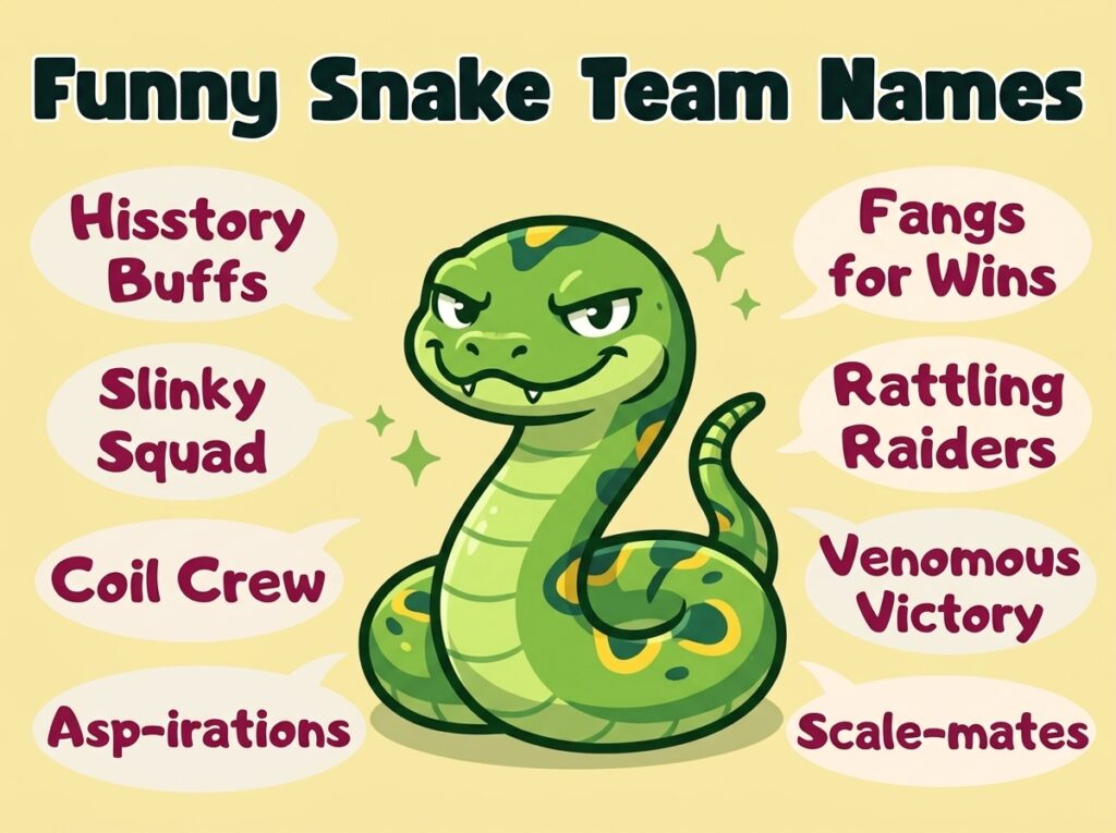 Funny Snake Team Names