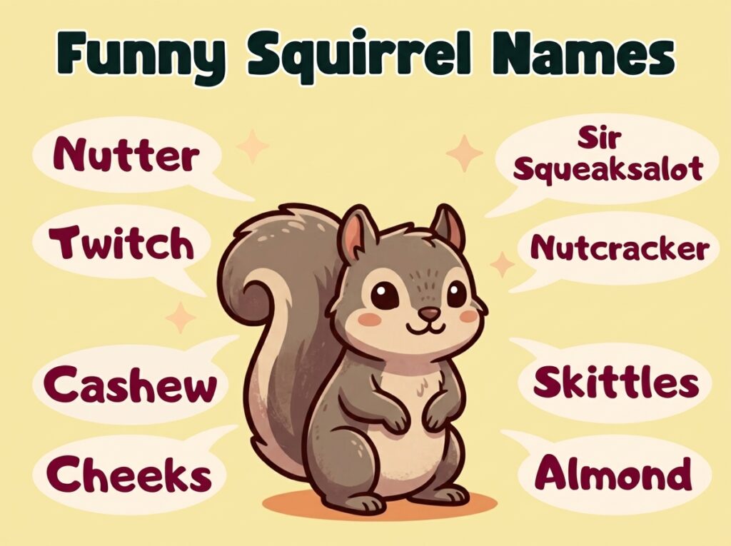 Funny Squirrel Names