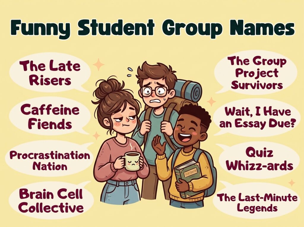Funny Student Group Names