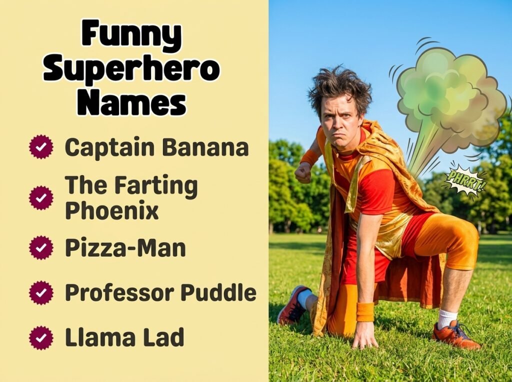 Funny Superhero Names