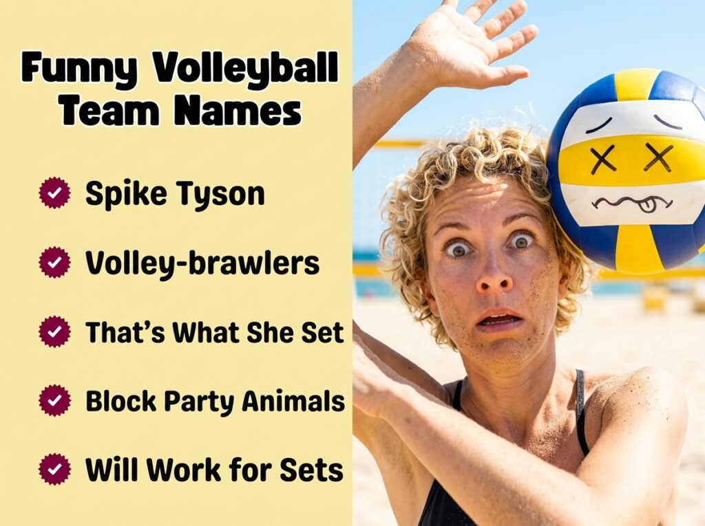 Funny Volleyball Team Names