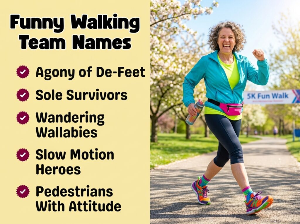 Funny Walking Team Names