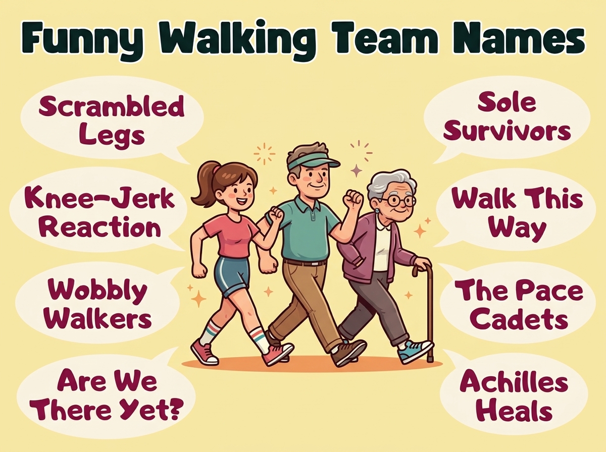 Funny Walking Team Names