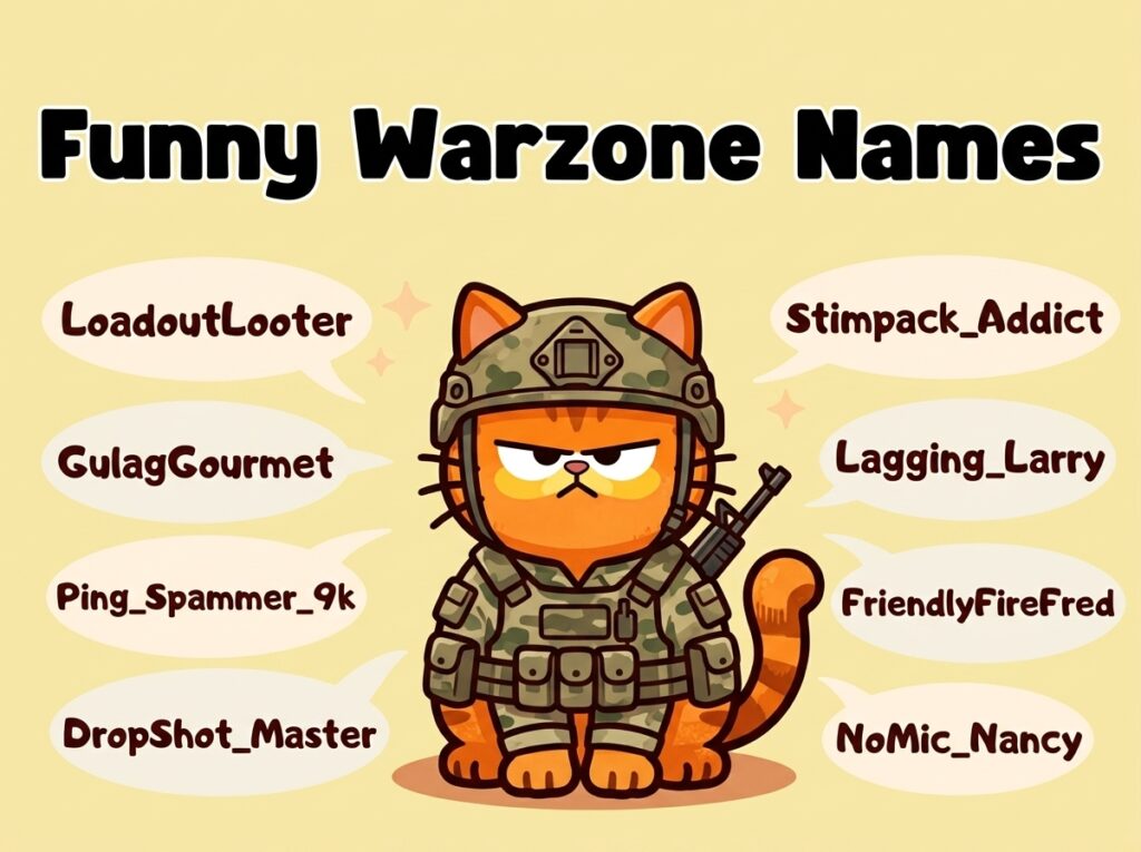 Funny Warzone Names