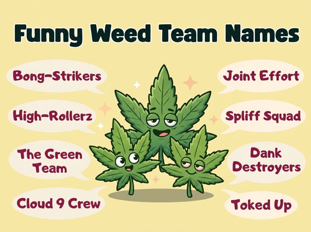 Funny Weed Team Names