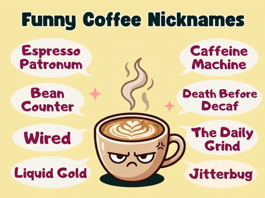 Funny Coffee Nicknames