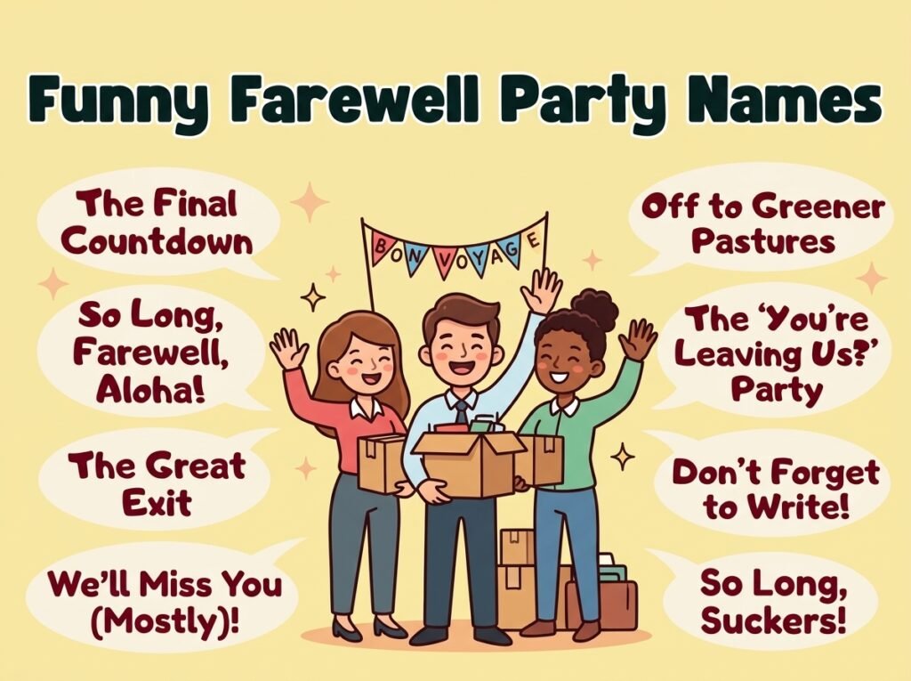 Funny Farewell Party Names