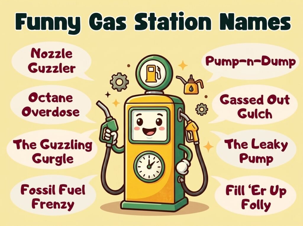 Funny Gas Station Names