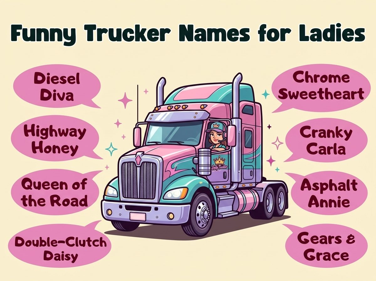 Funny Trucker Names for Ladies